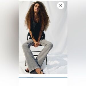 Divided by H&M Gray low rise, flare Jeans